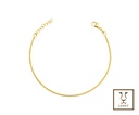 PULSERA BOLITAS SEGUIDAS DIAMANTADAS