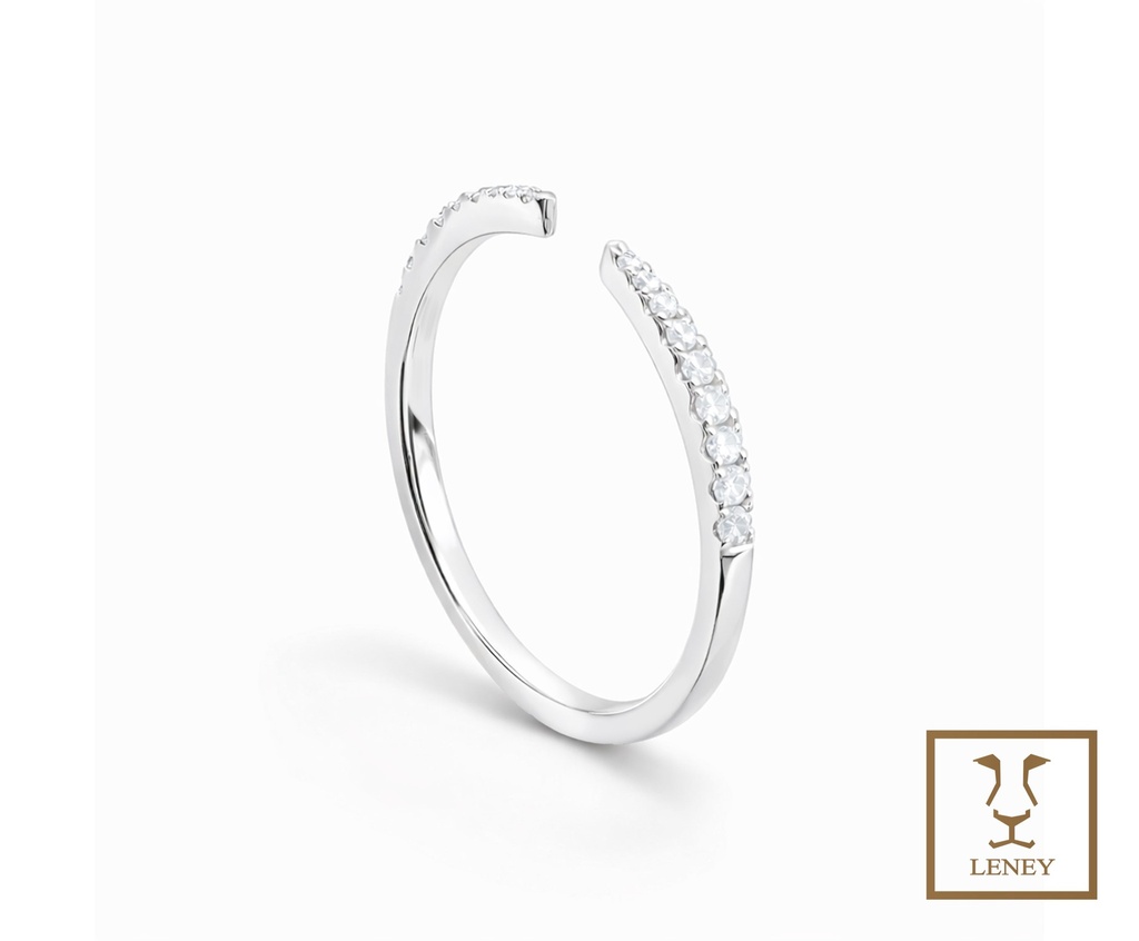 ANILLO CINTILLO DE 12 BRILLANTES