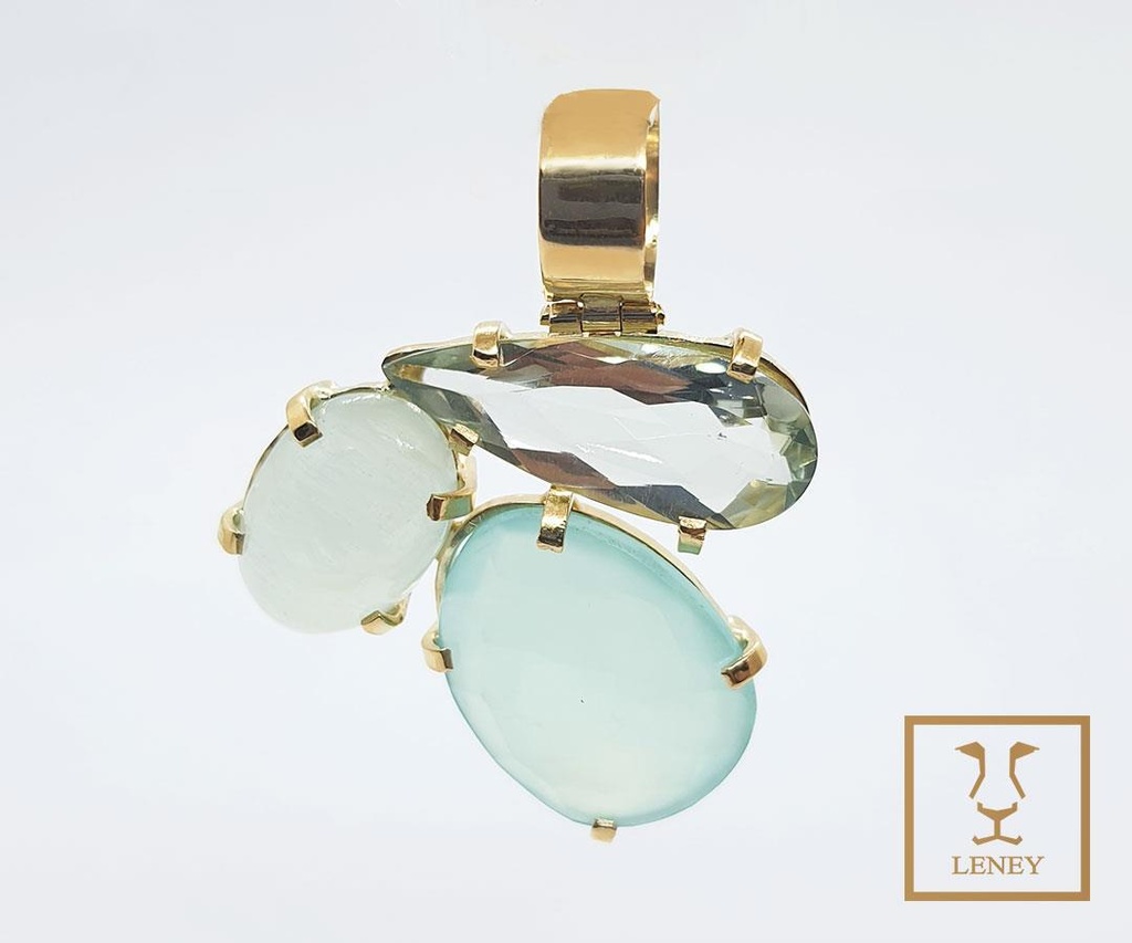 DIJE CALCEDONIAS OVAL 18 Y