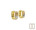 ARETE HUGGIE RECTANGULAR DIAMANTADO