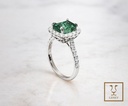 ANILLO SOLITARIO CORONA ESMERALDA