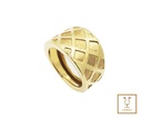 ANILLO CINTILLO ROMBOS SATINADOS