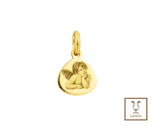 [1603W10] MEDALLA ANGEL PENSADOR FOTOGRABADO