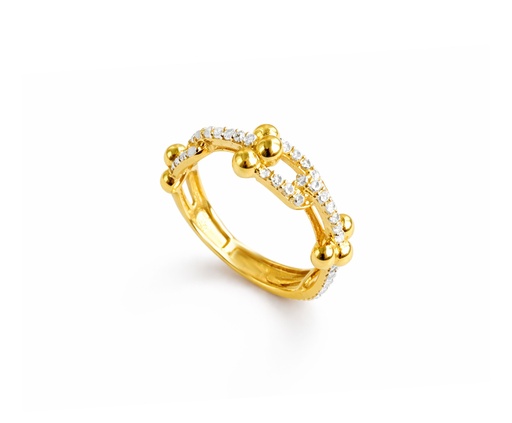 [1597W26] ANILLO TIFFANY ESLABONES U DE