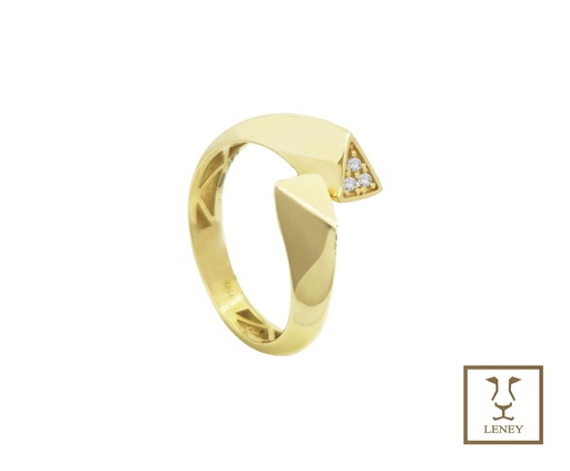 [1554W8] ANILLO TU YO TRIANGULOS