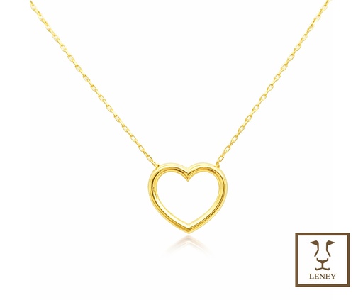 [1592W14] GARGANTILLA CORAZON 10MM ALTO