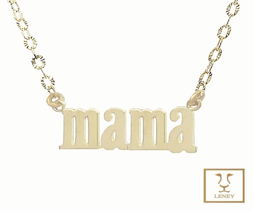 [1266W22] GARGANTILLA MAMA LETRA MANUSCRITA