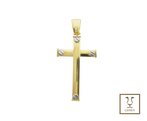 [1554W9] CRUZ TORNILLOS DE ORO BLANCO