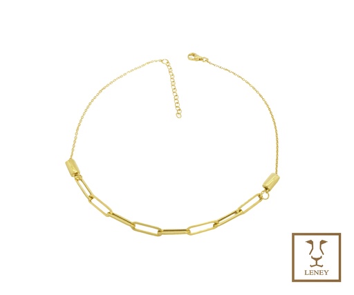 [1501W37] TOBILLERA 8 ESLABONES CLIP