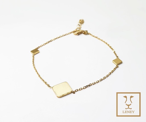 [1368W5] PULSERA 3 ROMBOS 9 Y