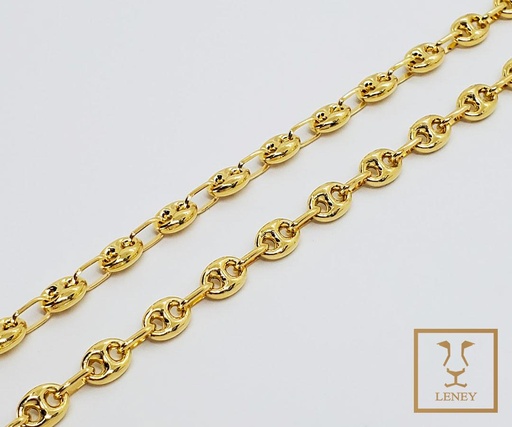 [1344W9] CADENA GUCCI FREJOL 4MM ANCHO