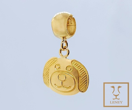 [1242W24] DIJE SEPARADOR CARA DE PERRO