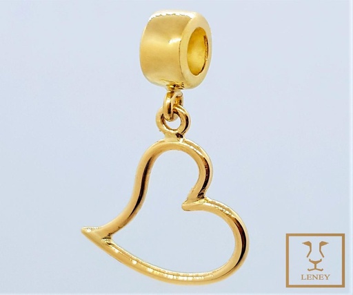 [1244W16] DIJE SEPARADOR CORAZON ONDULADO