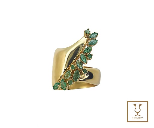 [1410W1] ANILLO OLA CON RACIMO