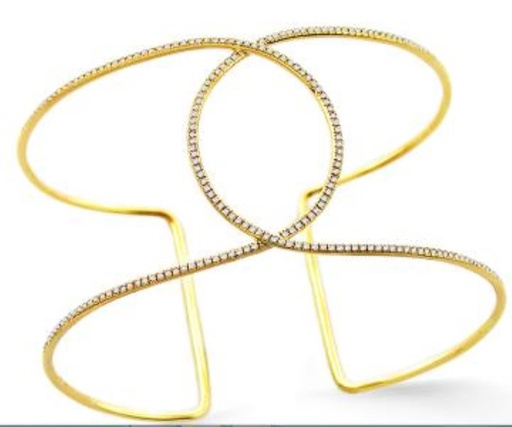 [920W9] PULSERA CANA HILOS DE ORO