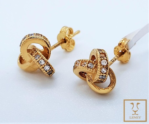 [1230W23] ARETE ARGOLLAS ENTRELAZADAS NUDO