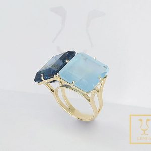 ANILLO TOPACIO LONDON BLUE
