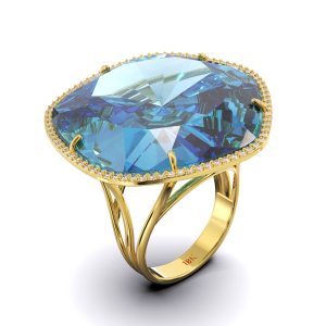 ANILLO TOPACIO AZUL