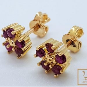 ARETE FLOR DE RUBI 0.7CT