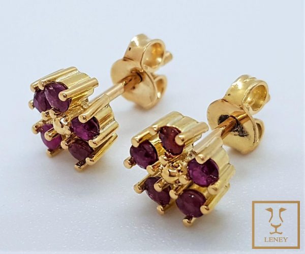 ARETE FLOR DE RUBI 0.7CT