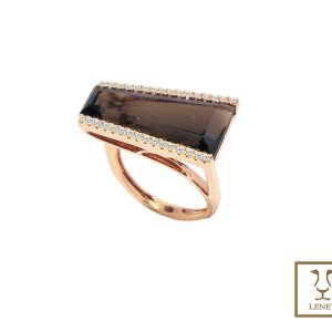 ANILLO CUARZO FUME  7.9CT