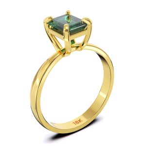ANILLO SOLITARIO ESMERALDA