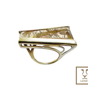 ANILLO  TRAPECIO CUARZO R