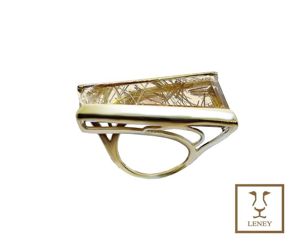 ANILLO  TRAPECIO CUARZO R